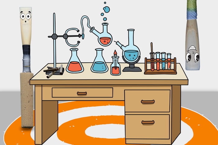Science experiment with two funny characters.