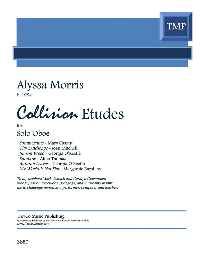 Morris: Collision Etudes for Unaccompanied Oboe Trevco