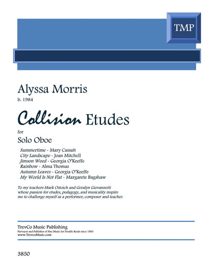 Morris: Collision Etudes for Unaccompanied Oboe Trevco