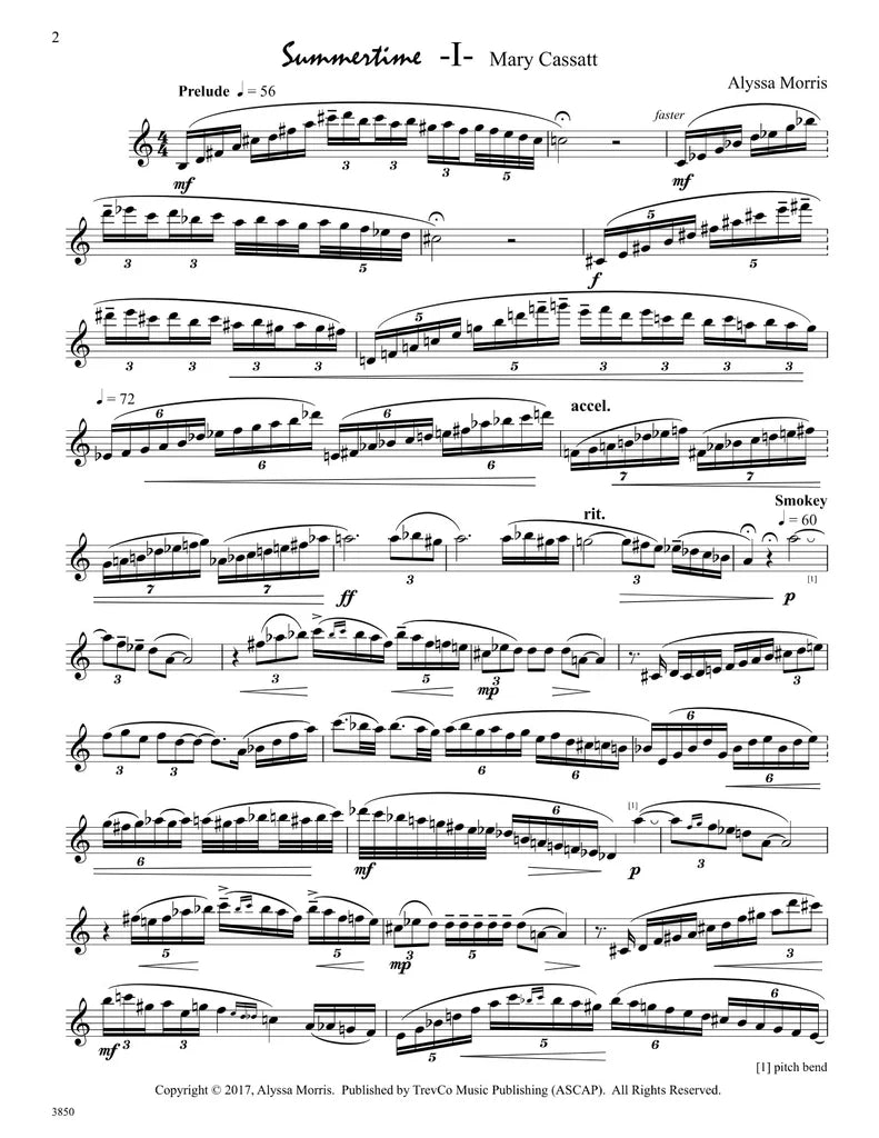 Morris: Collision Etudes for Unaccompanied Oboe Trevco