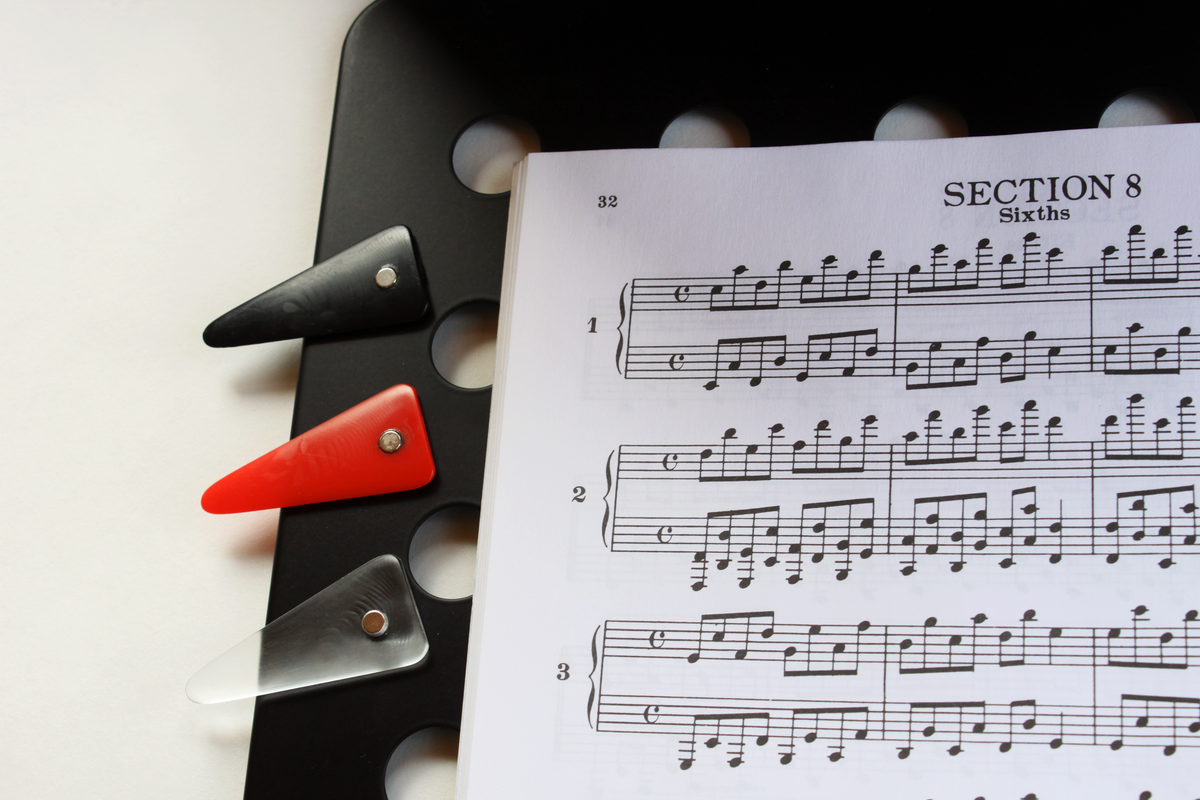 Magnetic Plaques on music stand